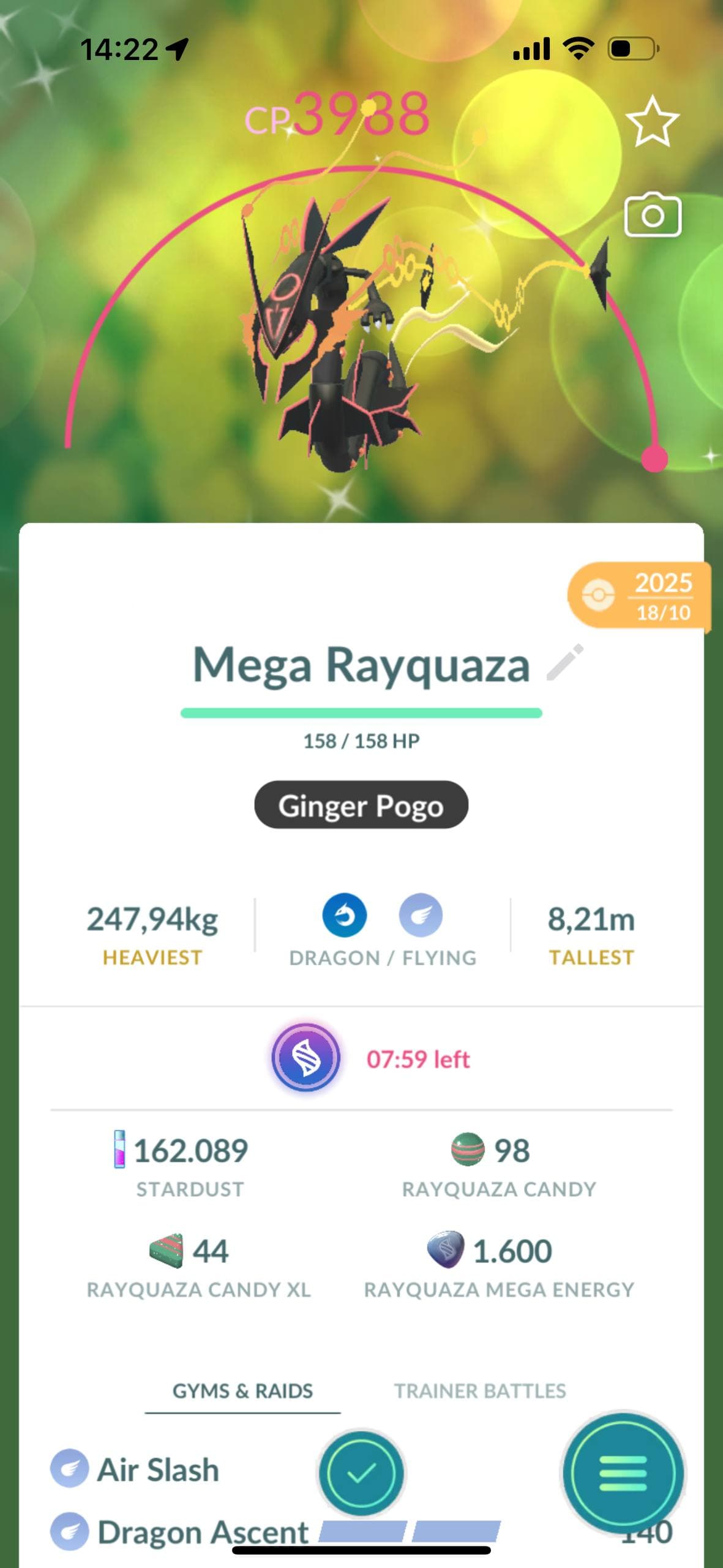 MINI PTC SHINY RAYQUZA (CÓ DRAGON ASCENT) - 5