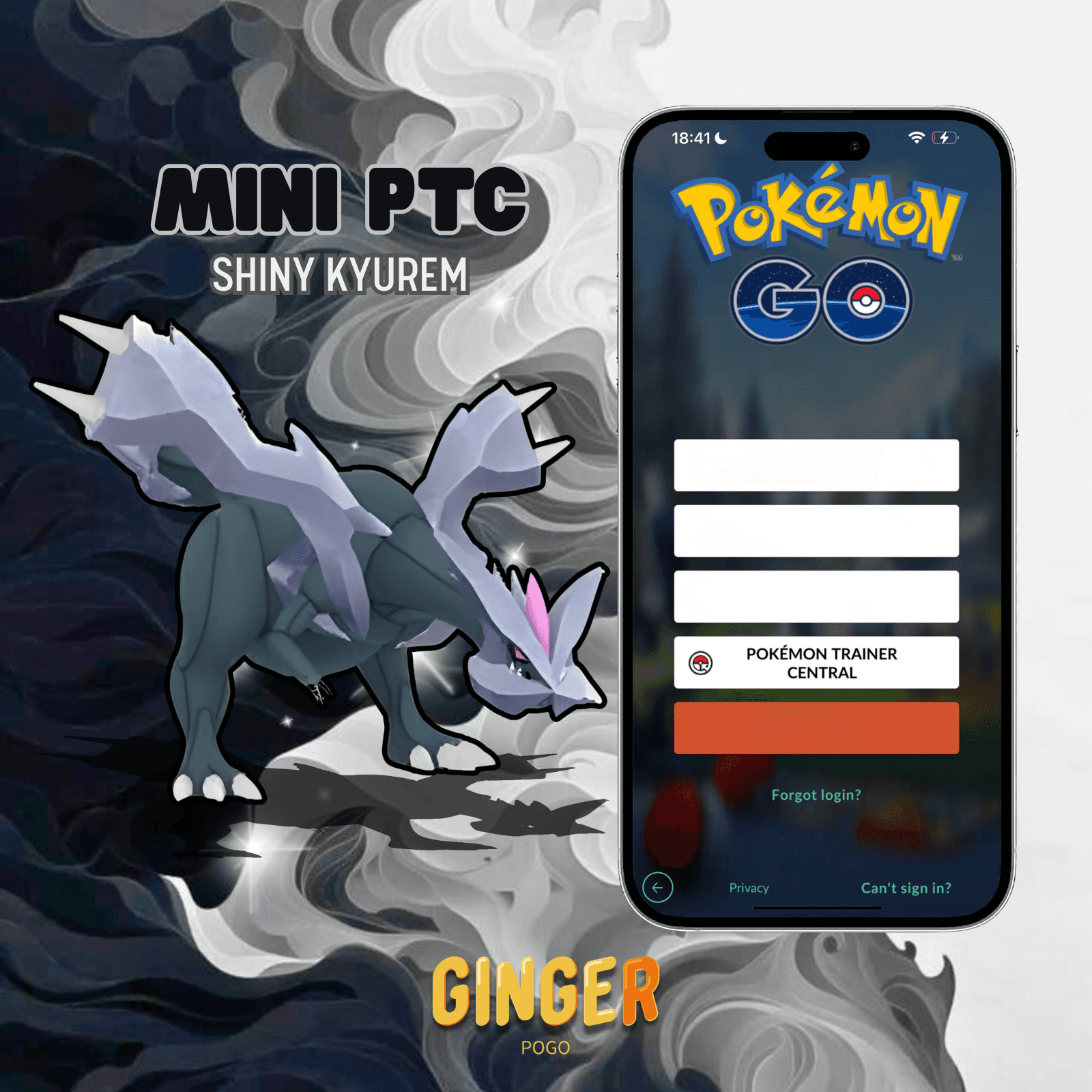 MINI PTC SHINY KYUREM (CÓ GLACIATE) - 2