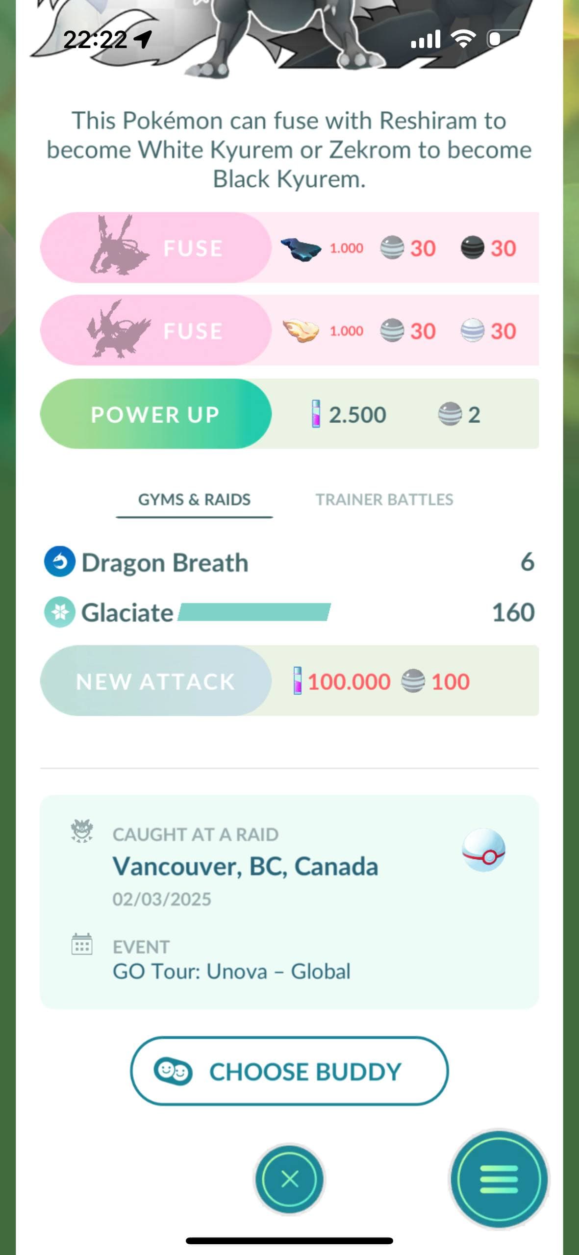 MINI PTC SHINY KYUREM (CÓ GLACIATE) - 3