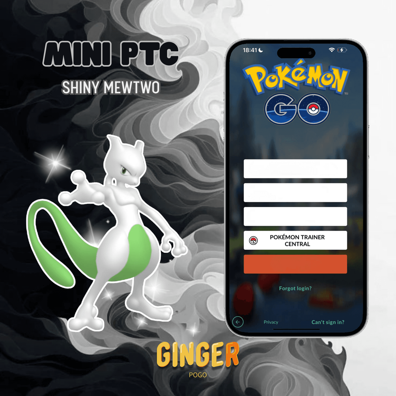 MINI PTC SHINY MEWTWO   - 2